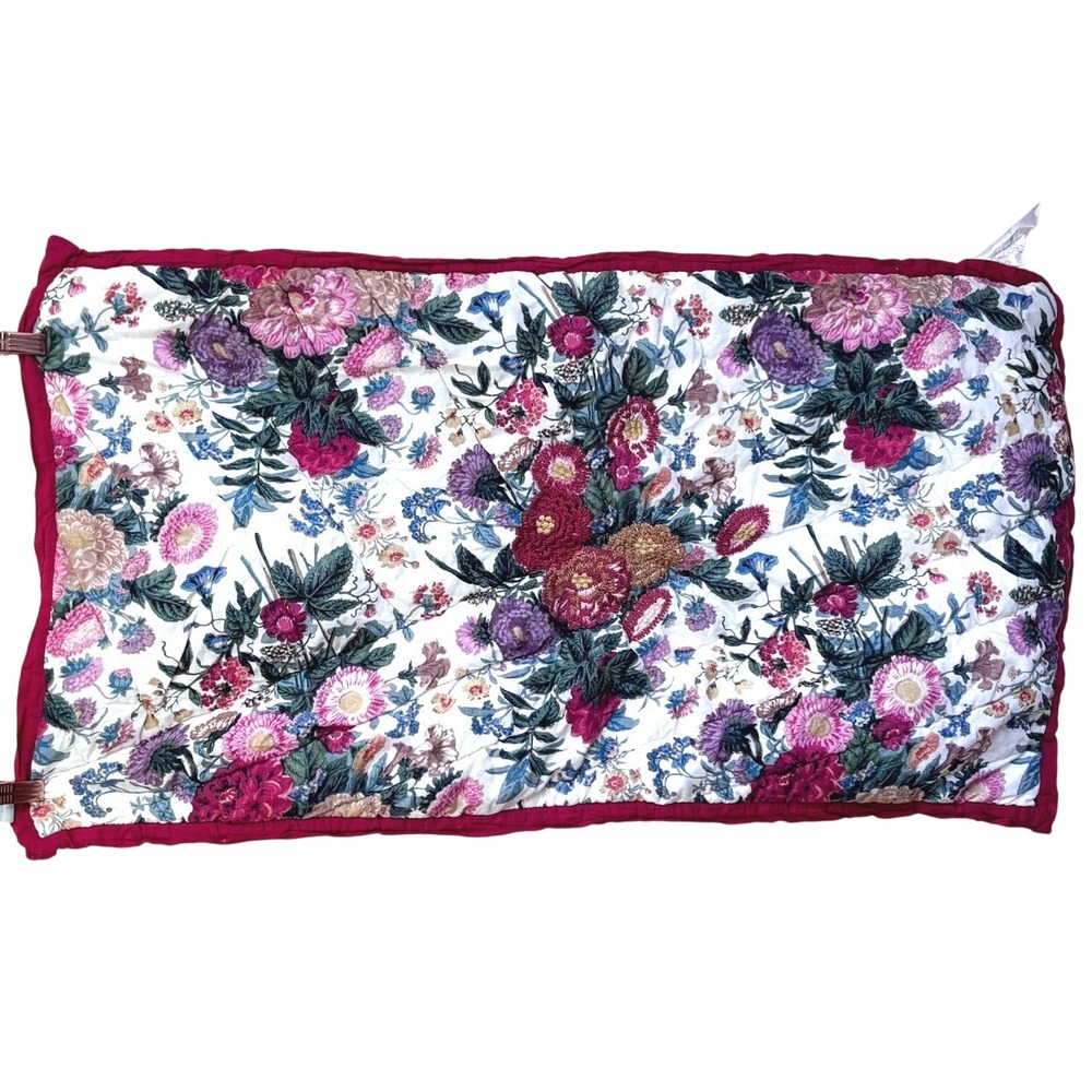 Pottery Barn Margeaux Embroidered Reversible 1 King Sham 36x20 Multi Floral